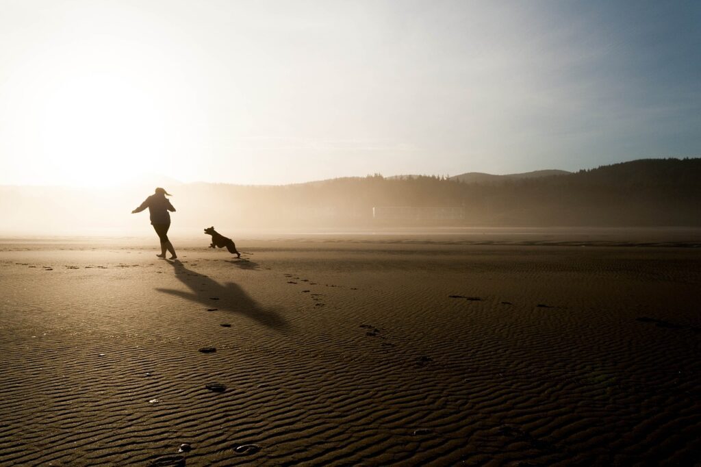 Sense of fulfillment at the beach